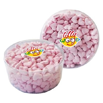 Lollywood Dextrose Hartjes Roze Tubo 850 gram