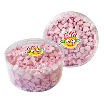 Lollywood Dextrose Wolken Roze Tubo 850 gram